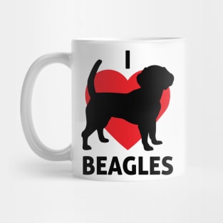 I Love Beagles - Dog Lover Dogs Mug